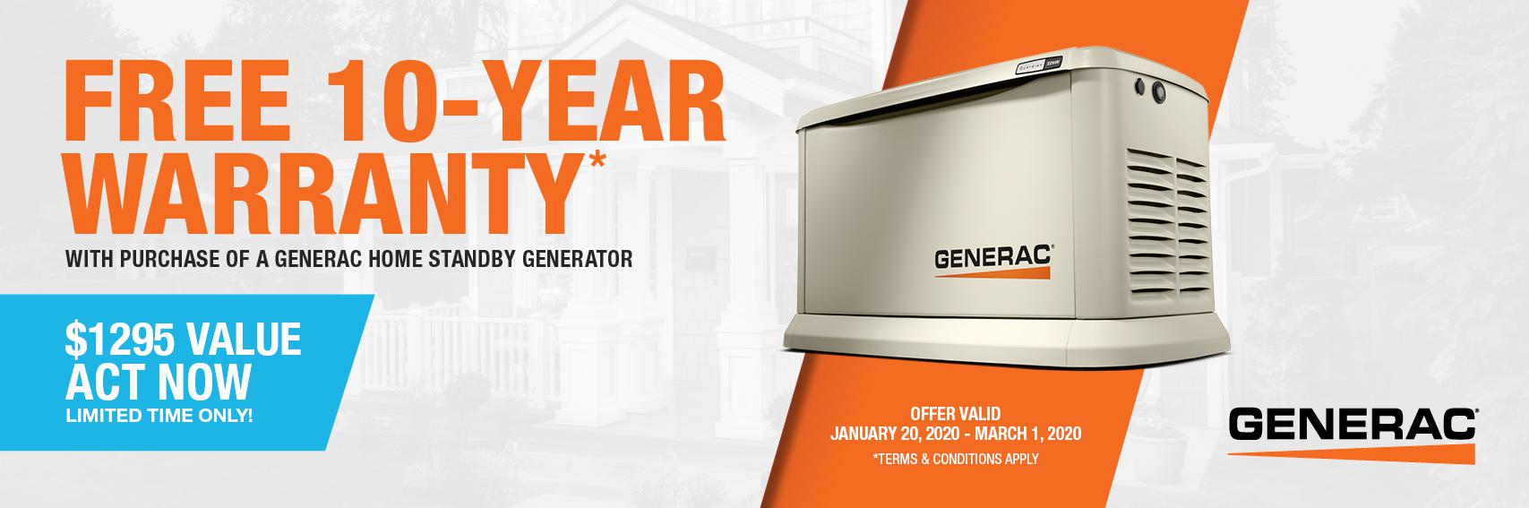 Homestandby Generator Deal | Warranty Offer | Generac Dealer | Toronto, ON